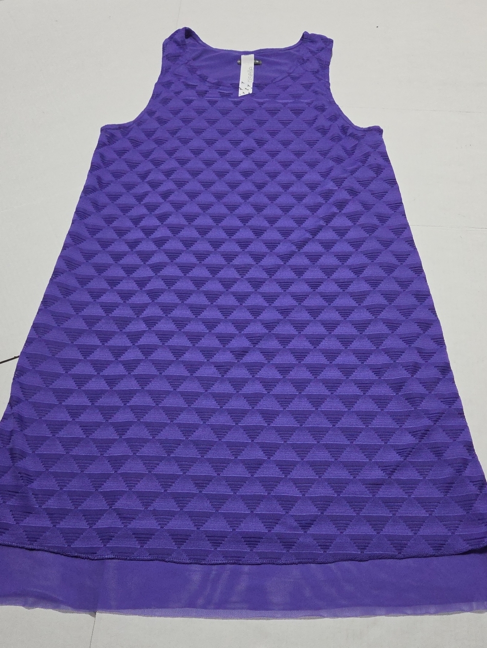 oiselle Vibrant Purple Textured Sleeveless Tank